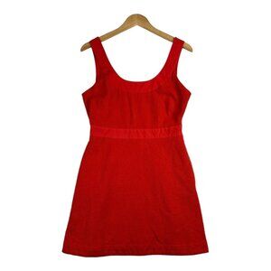 Anthropologie Maeve Scoop Neck Mini Dress size 8 Red